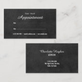 チシンプルャルクボードアポイントメントリマインダカード 予約カード (正面/裏面)