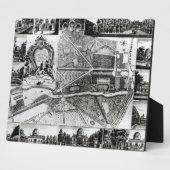 チスウの庭と家の景観の計画 フォトプラーク (側面)