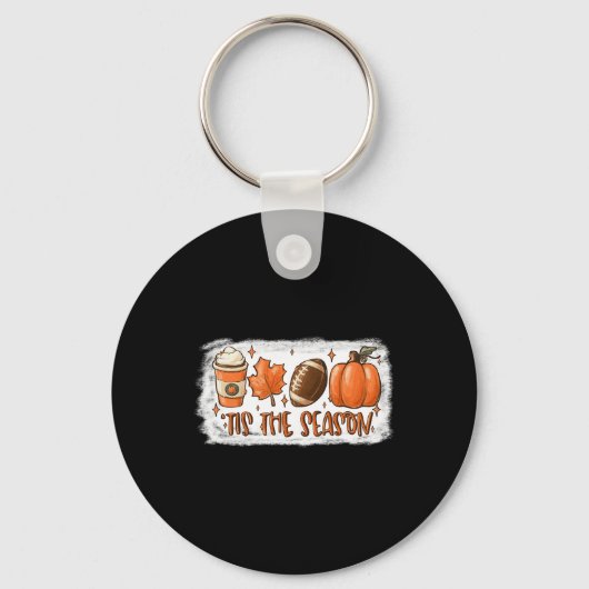 チスザシーズンフットボール秋サンクスギビン キーホルダー (正面)