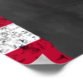 チスティ・プーラーとアメリカ国旗 ポスター (角)