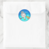 チストマスカメレオンステッカー ラウンドシール (バッグ)