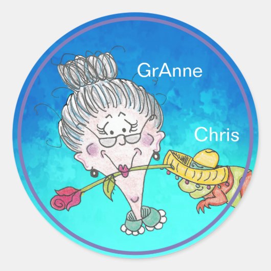 チストマスカメレオンステッカー ラウンドシール (正面)