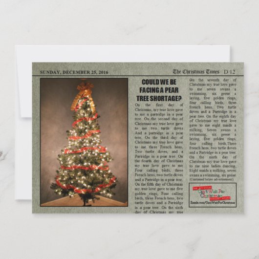 チストマス新聞 (裏面)