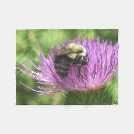 チスルに乗る フリースブランケット (正面(横))