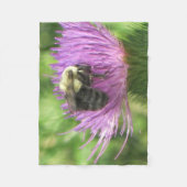 チスルに乗る フリースブランケット (正面)