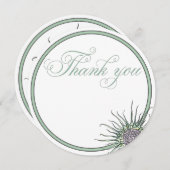 チスルフラワーラウンド結婚ズサンキューカード サンキューカード (正面/裏面)