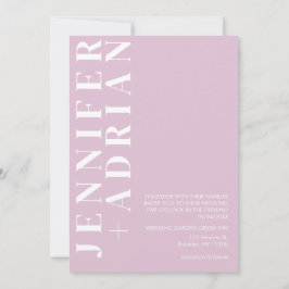 チスルミニマル結婚式招待状カード 招待状