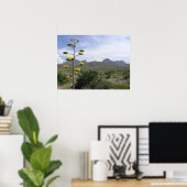 チソス山脈 – ビッグベンド、テキサス州 ポスター (ホームオフィス)