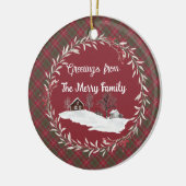 チゾルムウェザーズオリジナルスコットランドタータンチェック セラミックオーナメント (左)