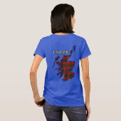 チゾルムクランバッジ&タータンチェック Tシャツ (裏面フル)