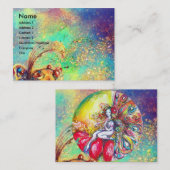 チタニア/魔法蝶の金ゴールドの花 名刺 (正面/裏面)