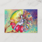 チタニア/魔法蝶の金ゴールドの花 名刺 (裏面)