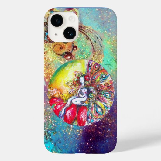 チタニア/魔法蝶の金ゴールドの花 Case-Mate iPhoneケース (裏面)