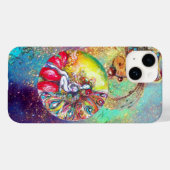 チタニア/魔法蝶の金ゴールドの花 Case-Mate iPhoneケース (裏面 (横))