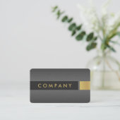 チタニウムおよび金ゴールドの専門の名刺 名刺 (スタンド正面)