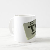 チタニウムのチタニウム コーヒーマグカップ (正面左)