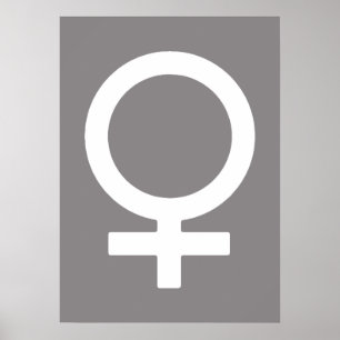 チタニウムの女性の記号 ポスター