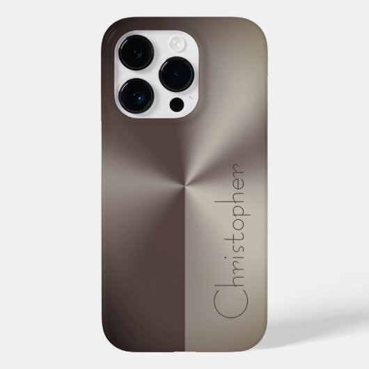 チタニウムブラウンベタイレスベテルプリント Case-Mate iPhoneケース (裏面)