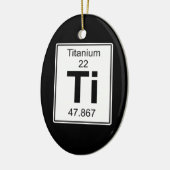チタニウム-チタニウム セラミックオーナメント (左)
