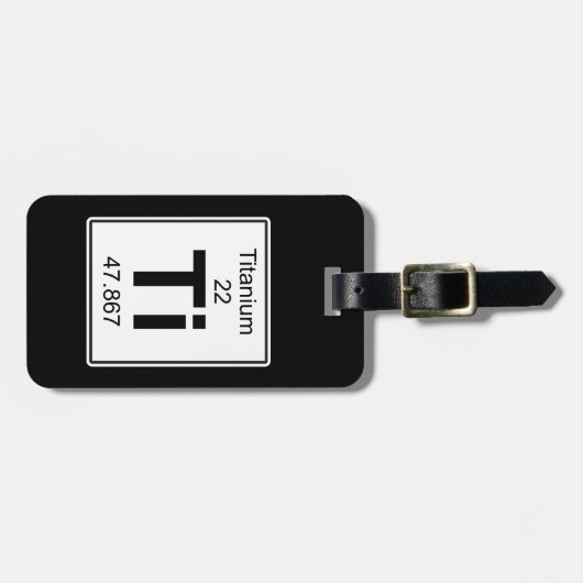 チタニウム-チタニウム ラゲッジタグ (正面横)