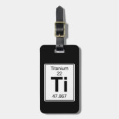 チタニウム-チタニウム ラゲッジタグ (正面縦)