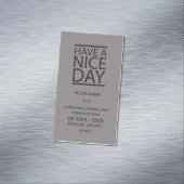 チタニウム-天気の良い日を過して下さい マグネット名刺 (インサイチュ)