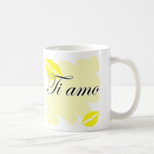 チタニウムamo -イタリア人I愛 コーヒーマグカップ (右)