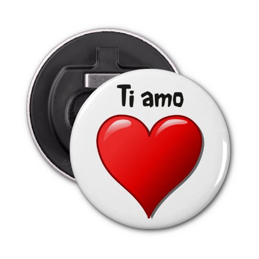 チタニウムamo -私はイタリア語の愛します 栓抜き (正面)