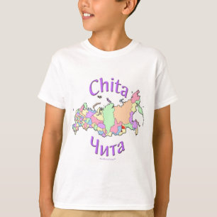 チタロシアの地図 Tシャツ