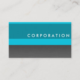チタンとターコイズのプロフェッショナル名刺 名刺