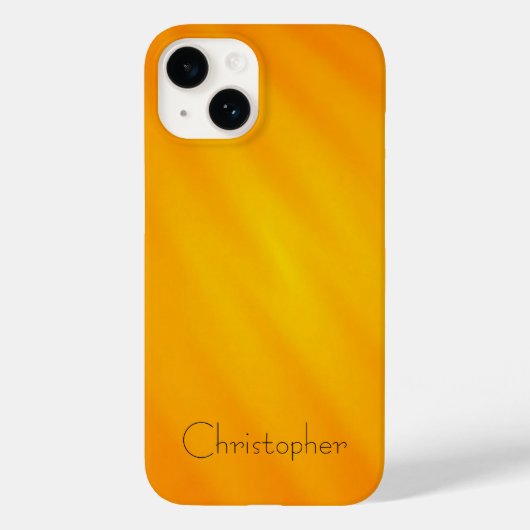 チタンオレンジステンレススチールプリント15 Case-Mate iPhoneケース (裏面)