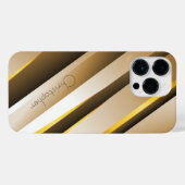 チタンオレンジステンレスプリント iPhoneケース (裏面横)