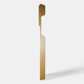 チタンオレンジ銀ステンレス鋼プリント iPhoneケース (左側面)