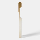 チタンオレンジ銀ステンレス鋼プリント iPhoneケース (左側面)