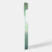 チタングリーンステンレス鋼プリント iPhoneケース (左側面)