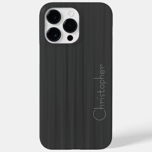 チタングレーシルバーステンレス鋼プリント Case-Mate iPhoneケース (裏面)