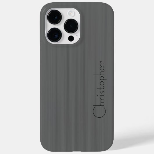チタングレーシルバーステンレス鋼プリント Case-Mate iPhoneケース (裏面)