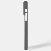 チタングレーシルバーステンレス鋼プリント Case-Mate iPhoneケース (裏面 / 左)