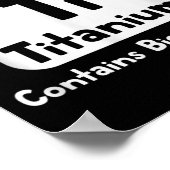 チタンヒップ置換術 おもしろい 壊れたヒップ手術 ポスター (角)
