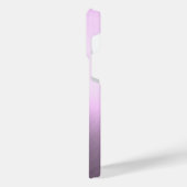 チタンピンク銀ステンレス鋼プリント iPhoneケース (左側面)