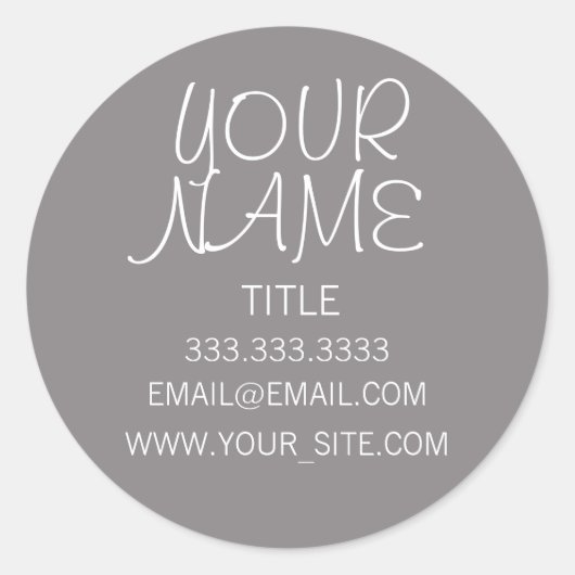 チタンフリーハンドシンプル ラウンドシール (正面)