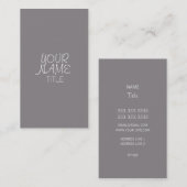 チタンフリーハンドシンプル 名刺 (正面/裏面)