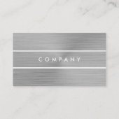 チタンブラシでつや消しメタルをカスタマイズ可能な名刺 名刺 (裏面)