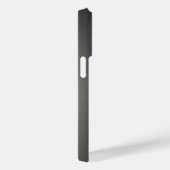チタンブラック銀ステンレス鋼プリント Case-Mate iPhoneケース (裏面 / 右)
