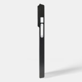 チタンブラック銀ステンレス鋼プリント Case-Mate iPhoneケース (裏面 / 左)