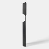 チタンブラック銀ステンレス鋼プリント iPhoneケース (右側面)