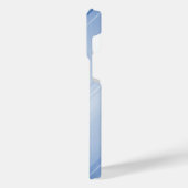 チタンブルーステンレス鋼プリント iPhoneケース (左側面)