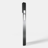 チタンポリッシュ黒銀ラジアルおよびメタル Case-Mate iPhoneケース (裏面 / 左)