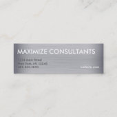 チタンメタルテクスチャミニカード スキニー名刺 (正面)