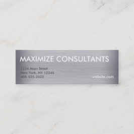 チタンメタルテクスチャミニカード スキニー名刺